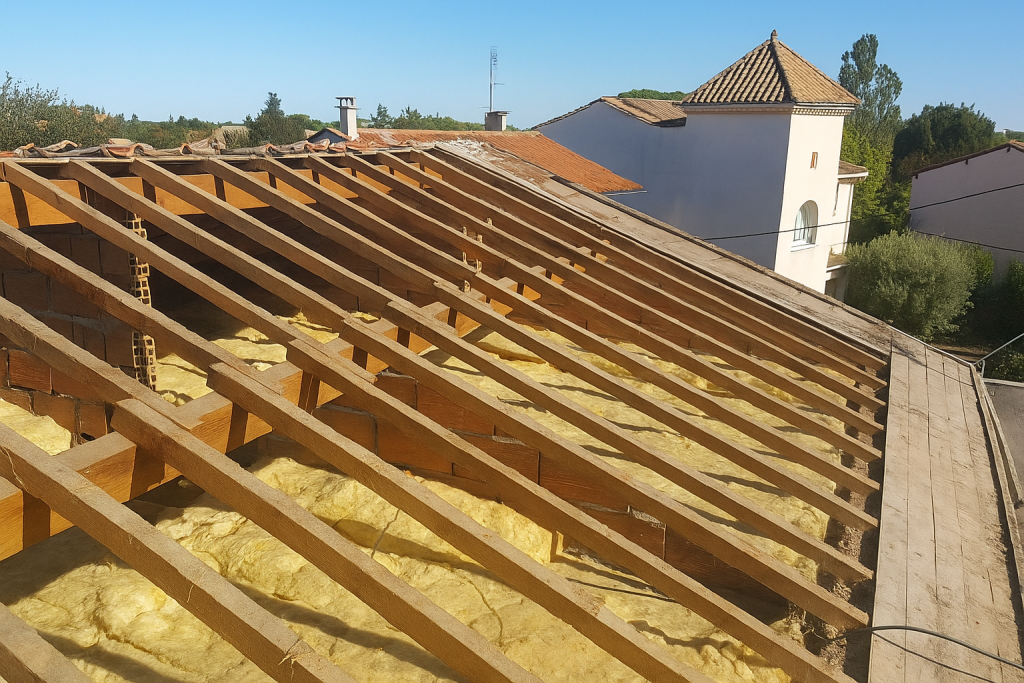 Charpente en bois rénovée par Villeparisis Toit Pro à Villeparisis